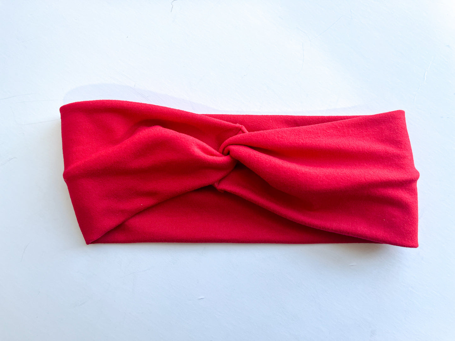 Knotted Headband- Red