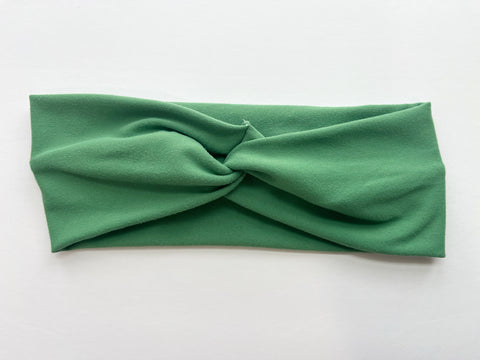 Knotted Headband- Kelly Green
