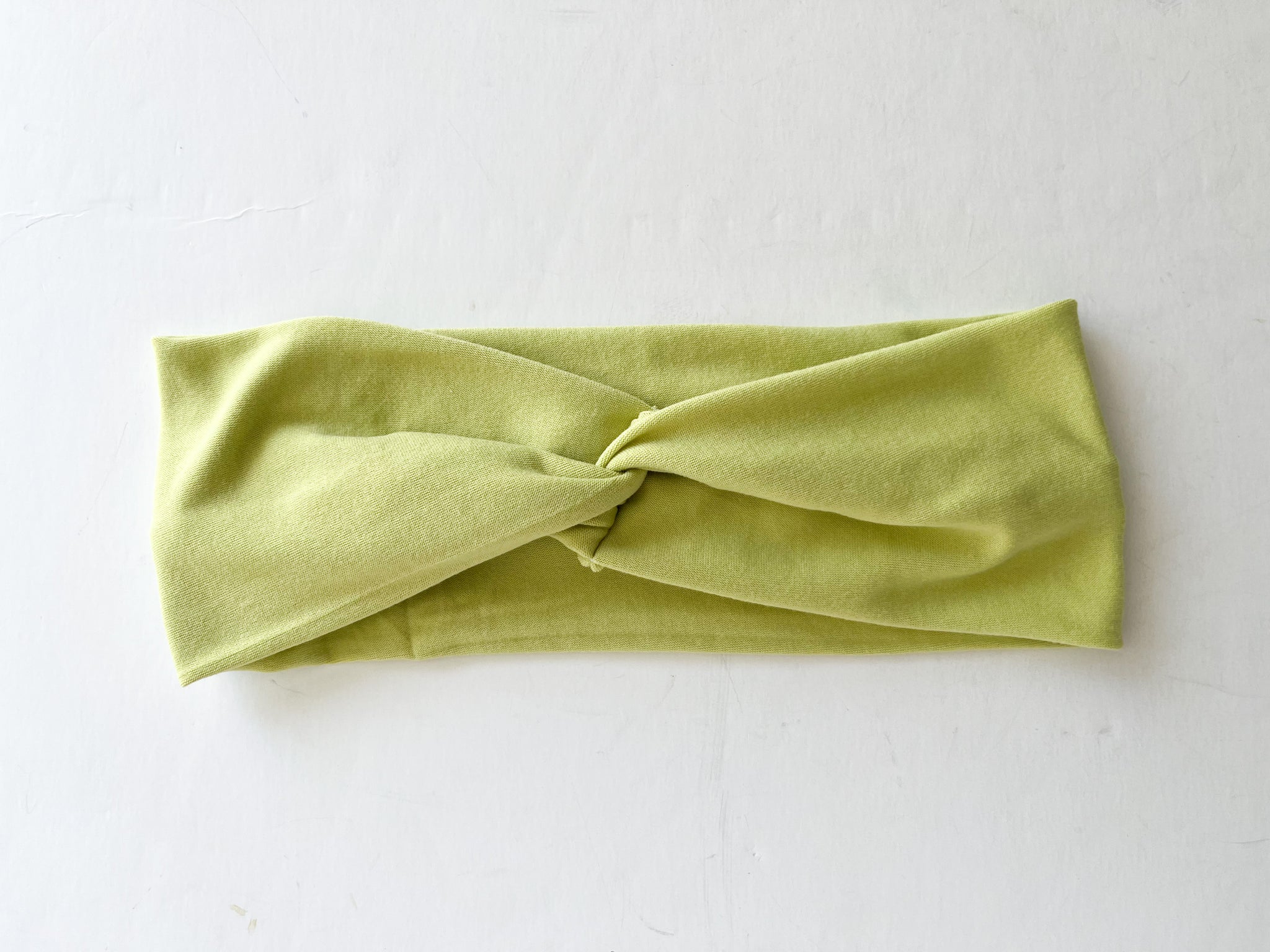 Knotted Headband- Summer lime