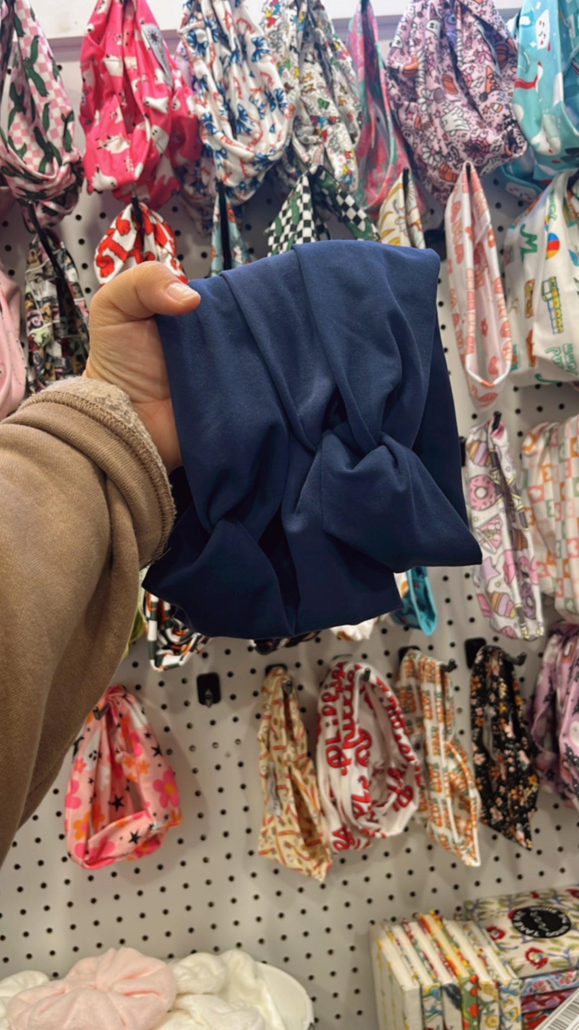 Knotted Headband- Navy