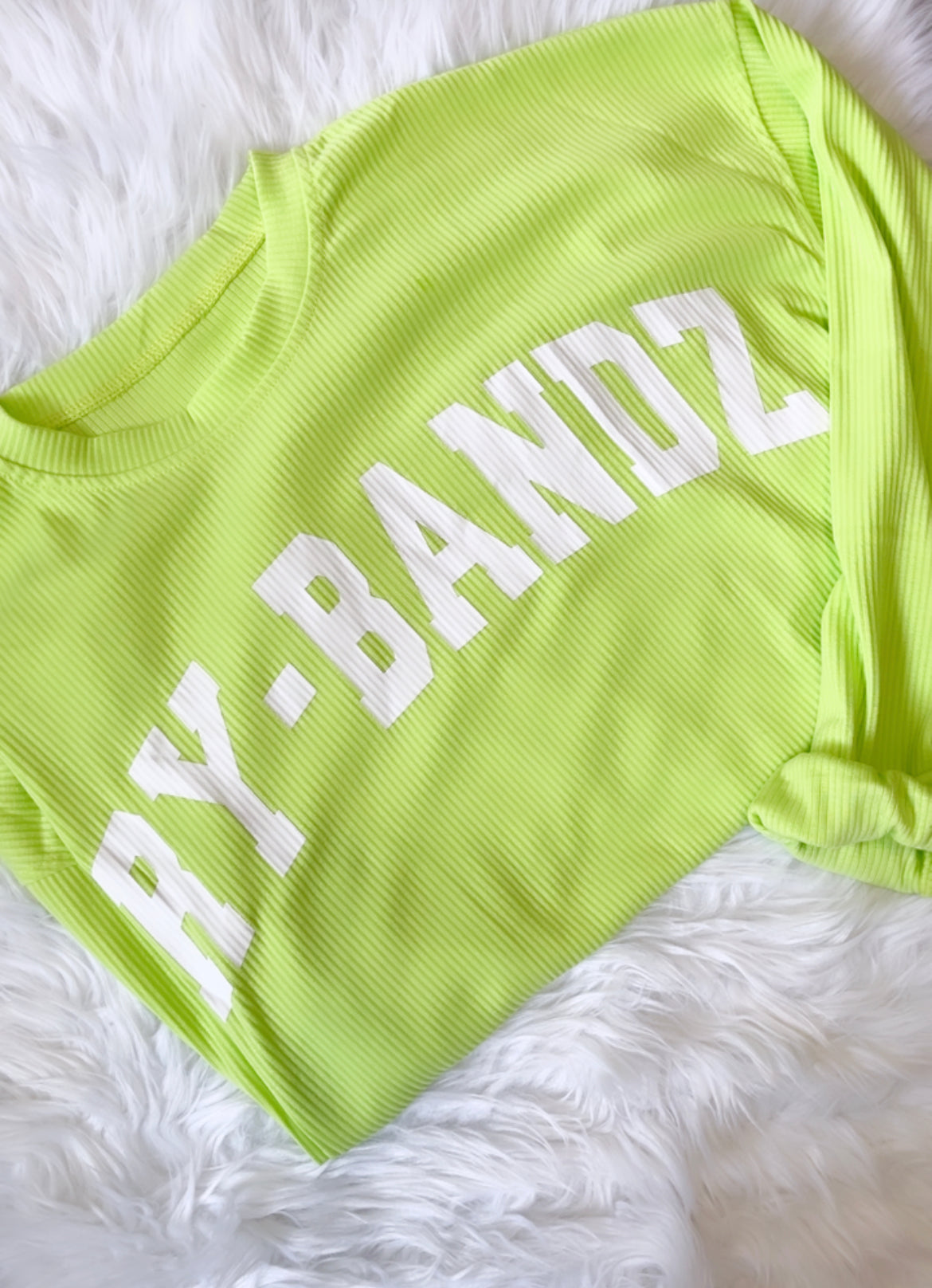 Corded Crewneck- LIME