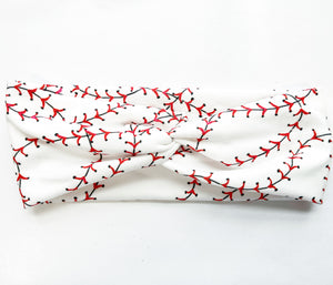 Knotted Headband- Baseball